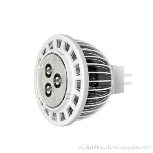 3W GU10 LED spotlight with input voltage of 100-240V AC